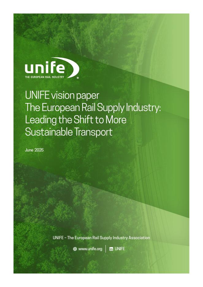 UNIFE：2025年欧洲铁路供应行业：引领向更可持续交通的转变报告（英文版）
