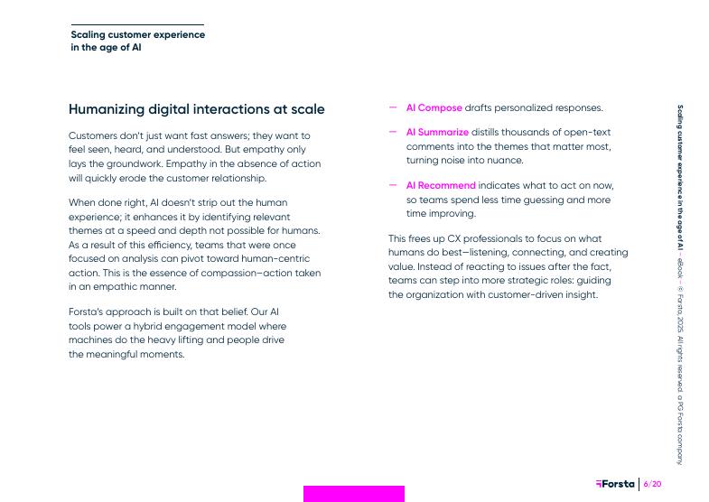 Forsta：2025年在人工智能时代提升客户体验报告（英文版）_第6页