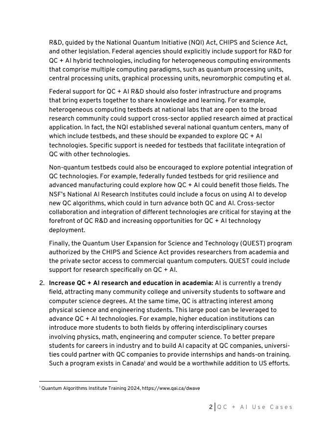 量子经济发展联盟（QED-C）：2025年量子计算与人工智能协同应用案例研究报告（英文版）_第6页