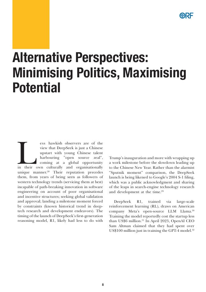 ORF：2025年全球人工智能“DeepSeek 时刻”：影响及启示（英文版）_第8页