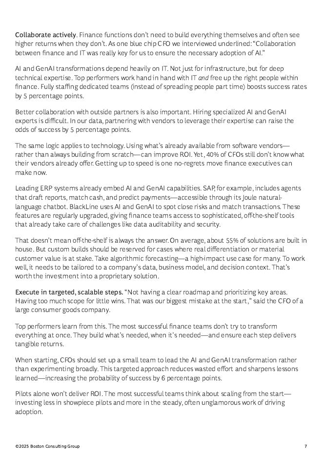 BCG波士顿咨询：2025年财务职能人工智能投资回报率提升策略研究报告（英文版）_第7页