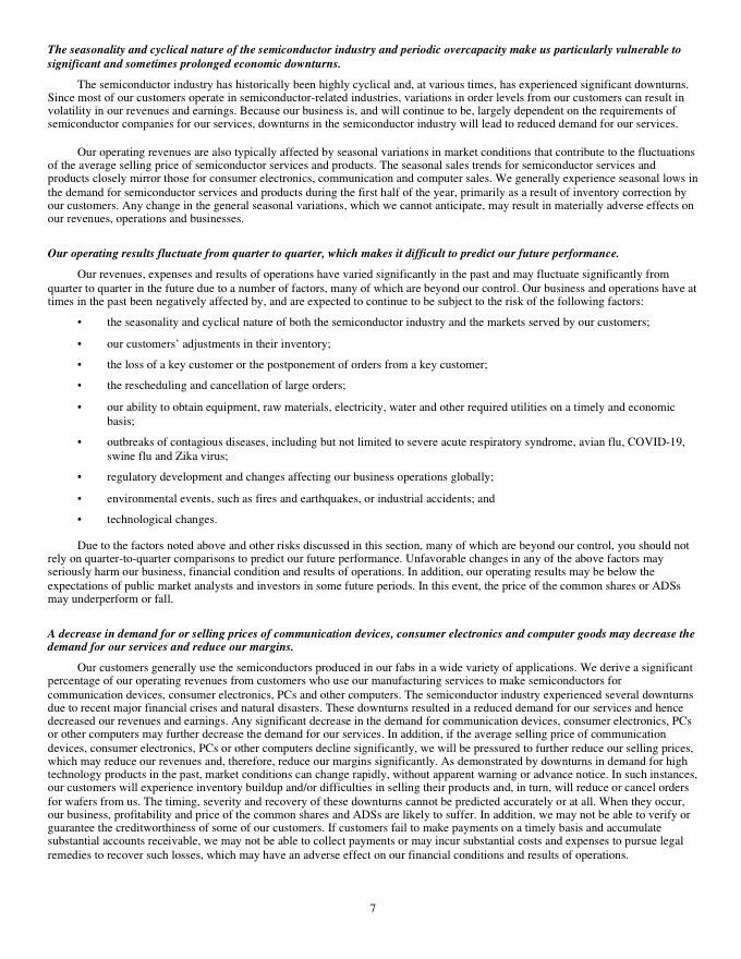 联华电子United Micro Electronics Corp.（UMC）2020年20-F年度报告（英文版）_第9页