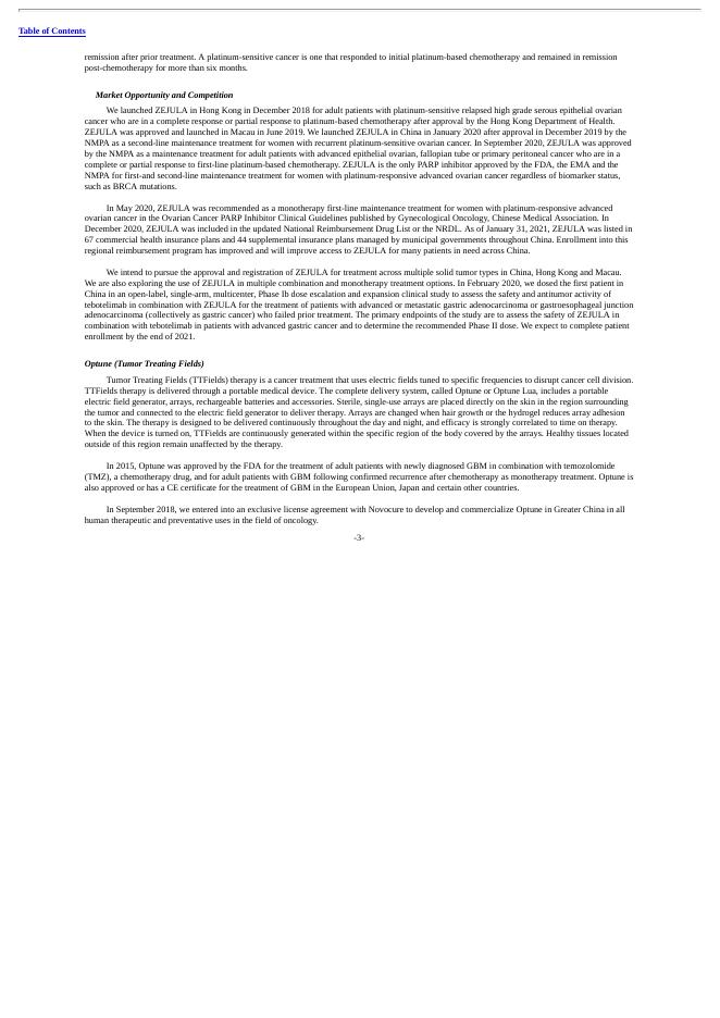 再鼎医药Zai Lab Limited（ZLAB）2020年20-F年度报告（英文版）_第8页