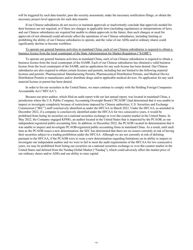 再鼎医药Zai Lab Limited（ZLAB）2022年20-F年度报告（英文版）_第8页