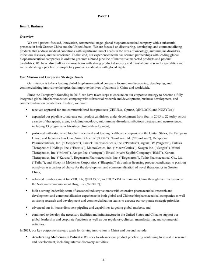 再鼎医药Zai Lab Limited（ZLAB）2022年20-F年度报告（英文版）_第9页