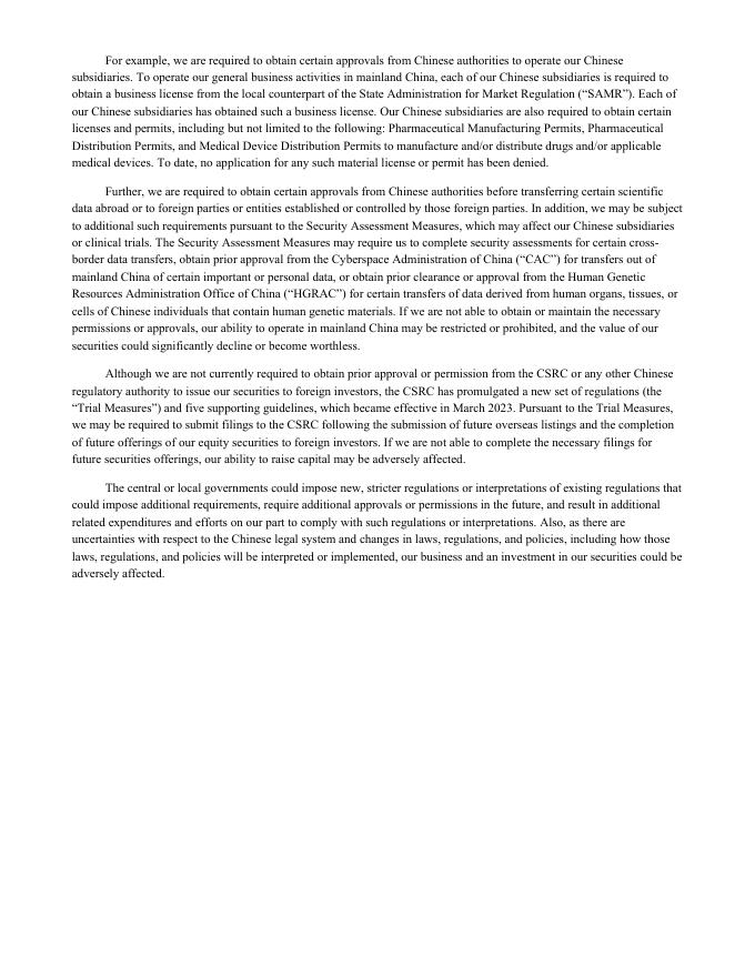 再鼎医药Zai Lab Limited（ZLAB）2023年20-F年度报告（英文版）_第7页