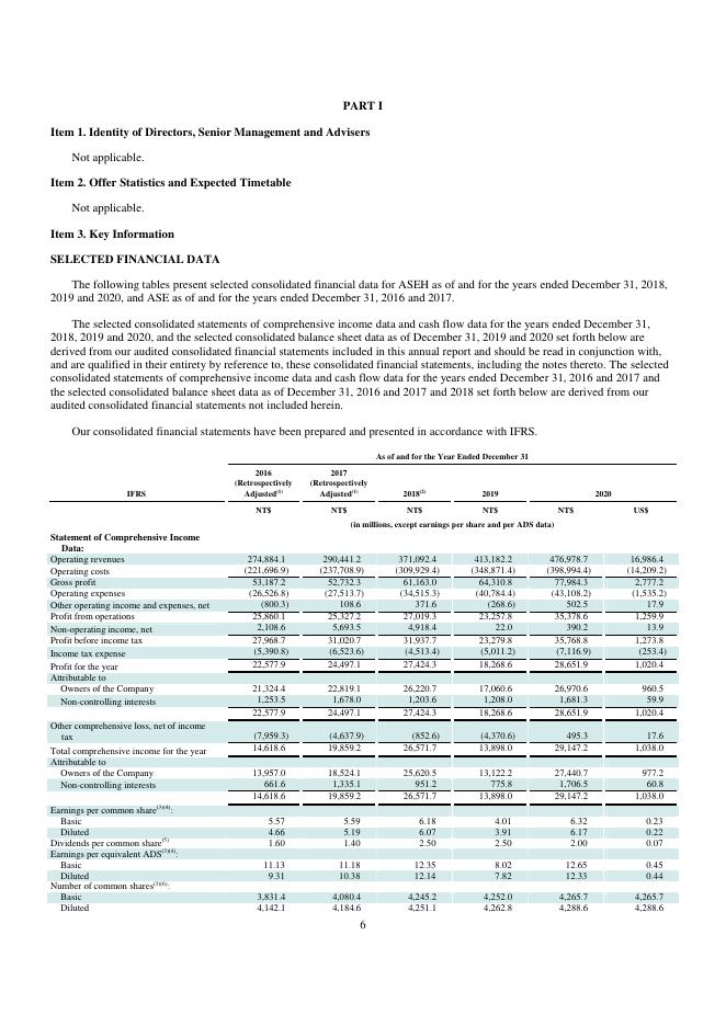 日月光控股ASE Technology Holding Co.,Ltd.（ASX）2020年20-F年度报告（英文版）_第10页