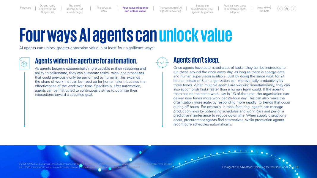 毕马威：2025年代理型AI优势：开启人工智能价值新层级研究报告（英文版）_第8页