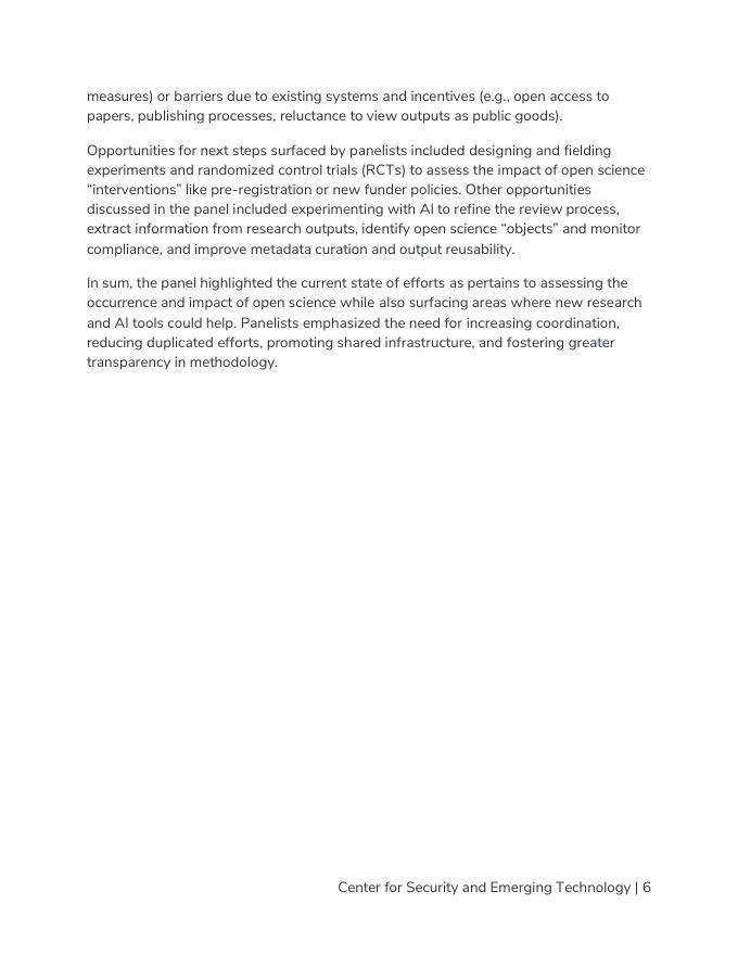 CSET：2025年开放科学、元科学和人工智能中的机会报告（英文版）_第7页