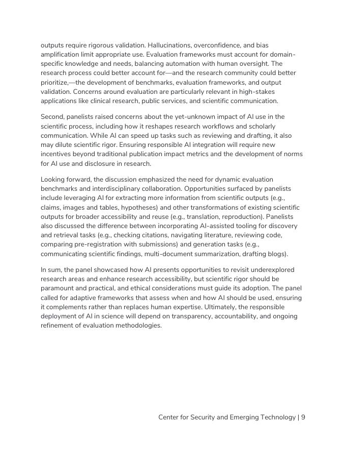 CSET：2025年开放科学、元科学和人工智能中的机会报告（英文版）_第10页