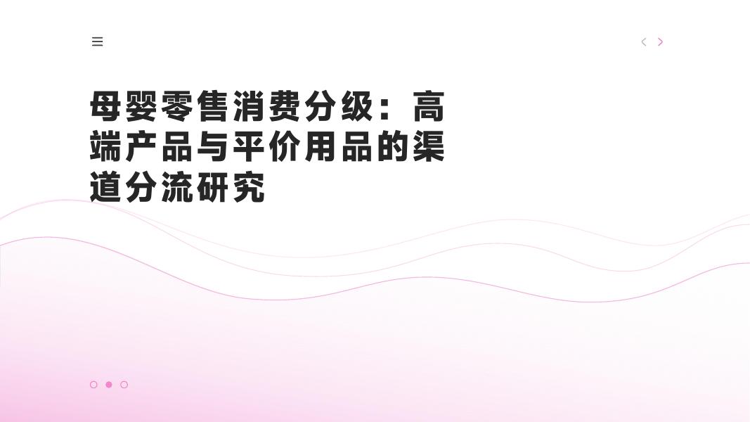 母婴零售消费分级：高端产品与平价用品的渠道分流研究报告海报