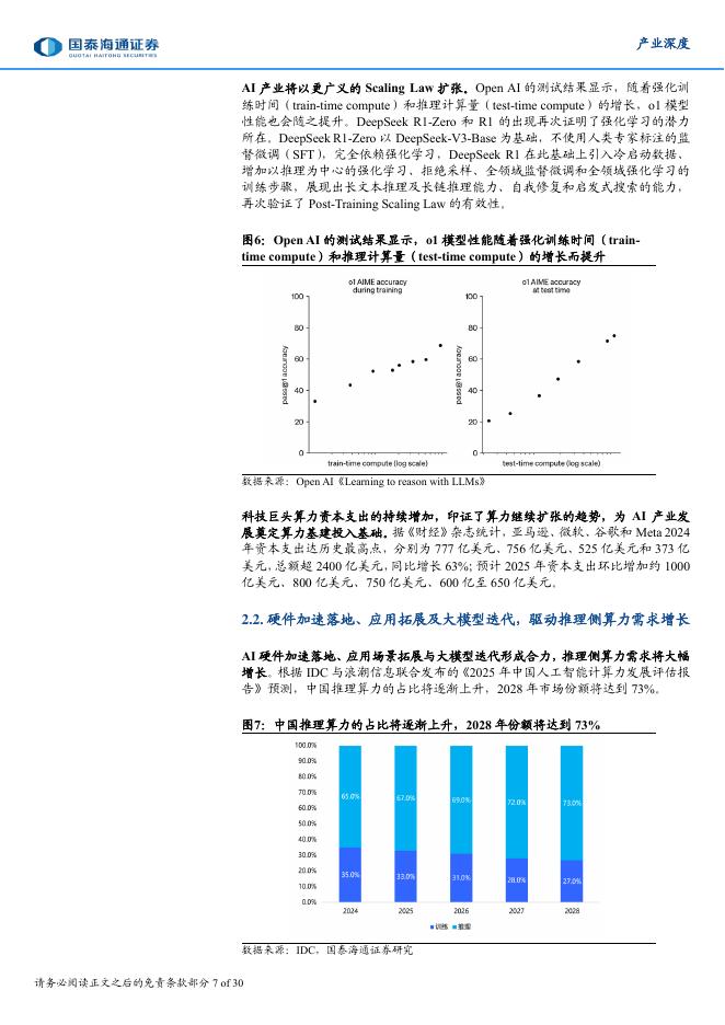 国泰海通证券：人工智能产业2025年中思考——扩张、效率、泛化_第7页