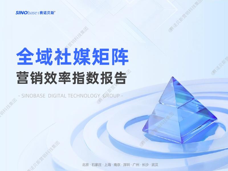 赛诺贝斯：2025年全域社媒矩阵营销效率指数报告海报