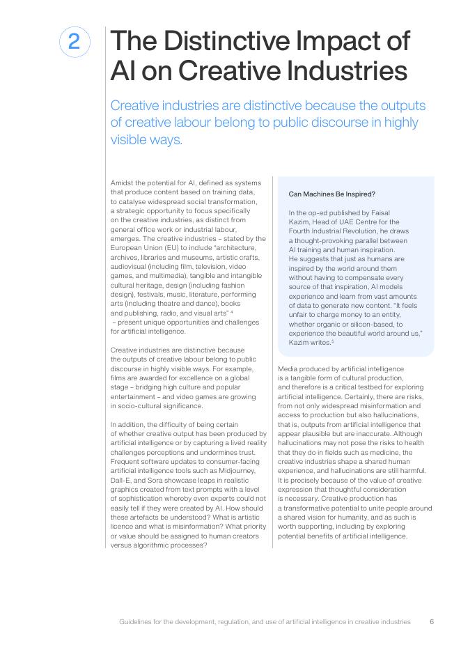 迪拜未来基金会：2024年创意产业中的人工智能：开发、监管与应用指南报告（英文版）_第6页
