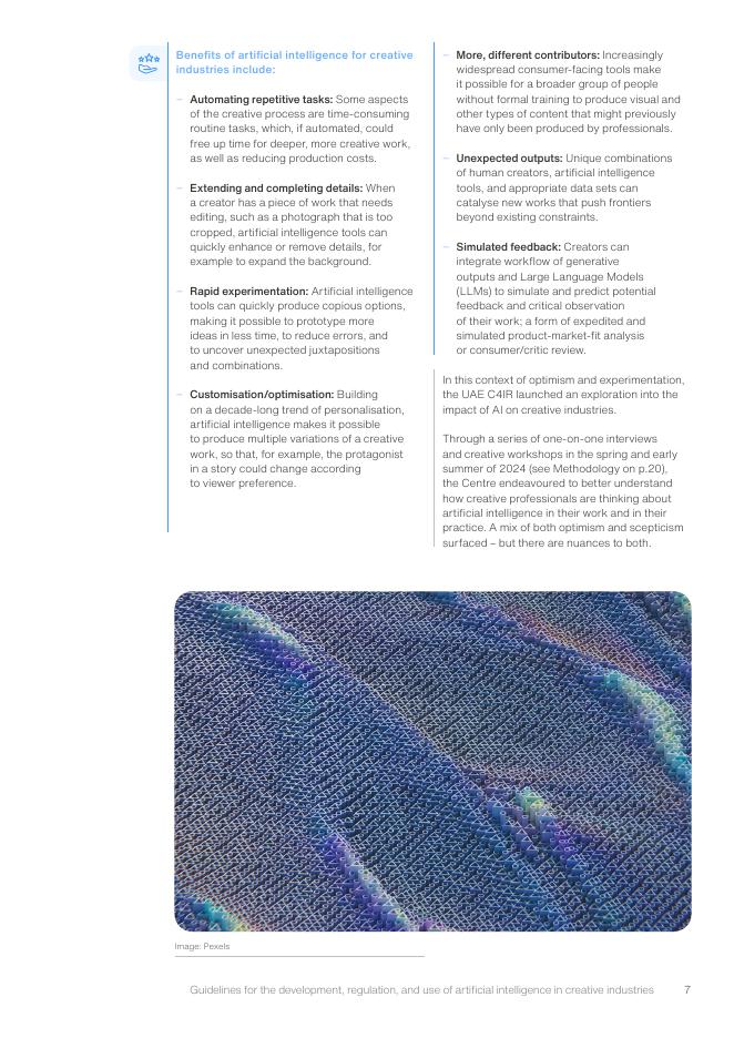 迪拜未来基金会：2024年创意产业中的人工智能：开发、监管与应用指南报告（英文版）_第7页