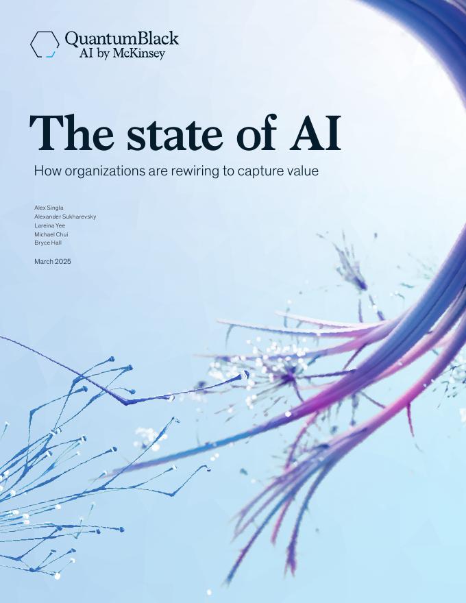 麦肯锡：2025年AI冲击下组织如何重新获取价值报告（英文版）海报