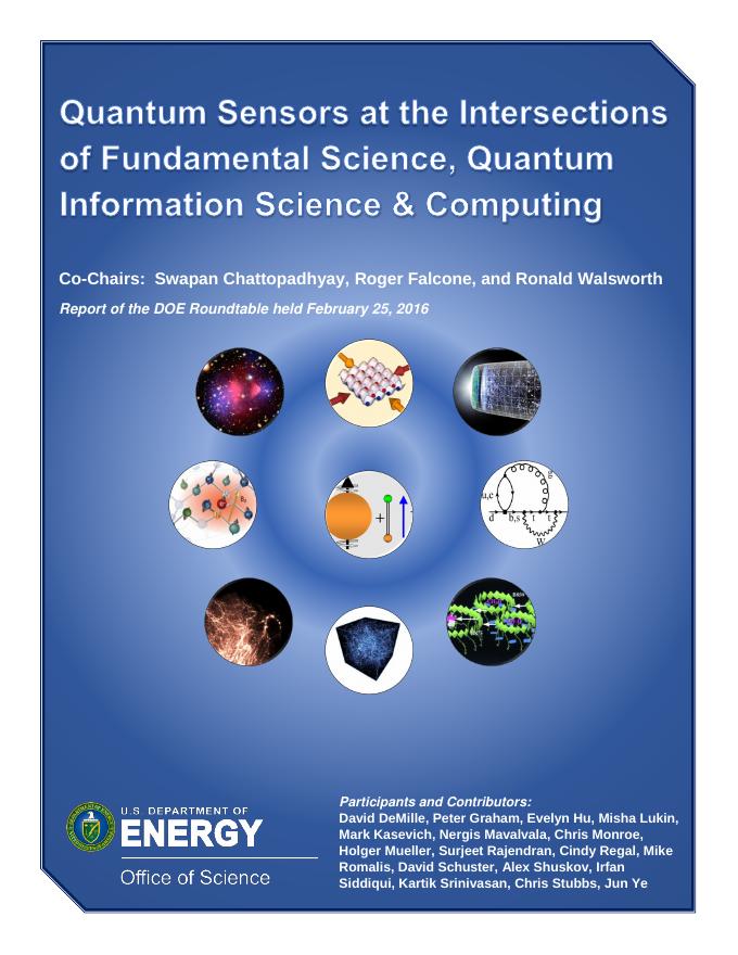 美国能源部（DOE）：2016年量子传感器在基础科学、量子信息科学与计算的交汇处报告（英文版）