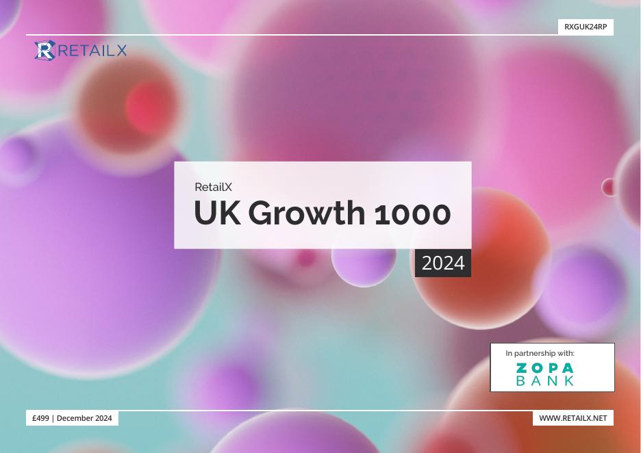 RETAILX：2024年英国零售增长1000报告（英文版）海报
