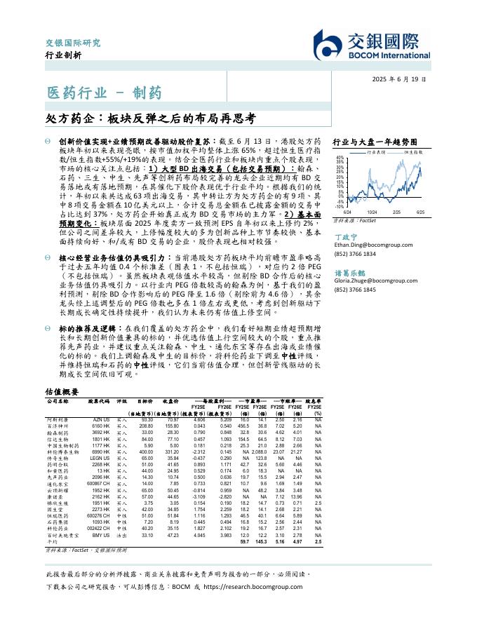 交银国际：制药——处方药企-板块反弹之后的布局再思考海报