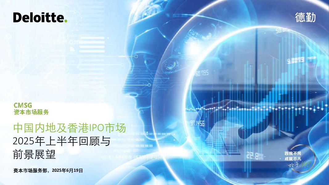 德勤：中国内地及香港IPO市场2025年上半年回顾与前景展望报告海报