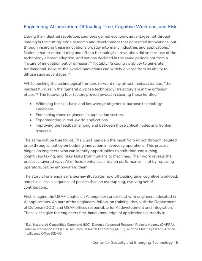 CSET：2025年空军中的人工智能领导-如果人工智能很重要，人民是不可或缺的报告（英文版）_第6页