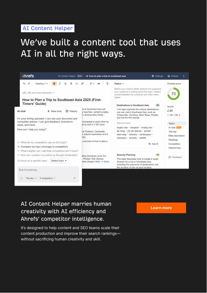 Ahrefs：2025年内容营销领域人工智能应用状况研究报告（英文版）_第6页
