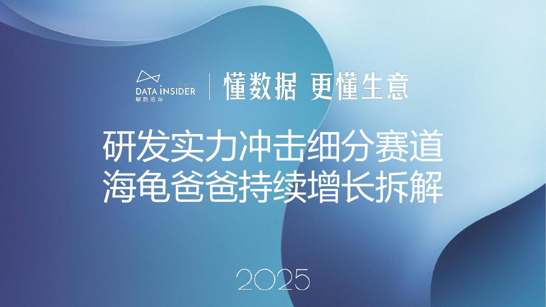 解数咨询：2025年婴童用品海龟爸爸增长拆解报告-第296期【试读版】海报