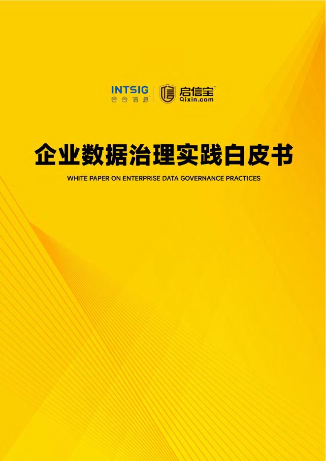 合合信息：2025年企业数据治理实践白皮书海报