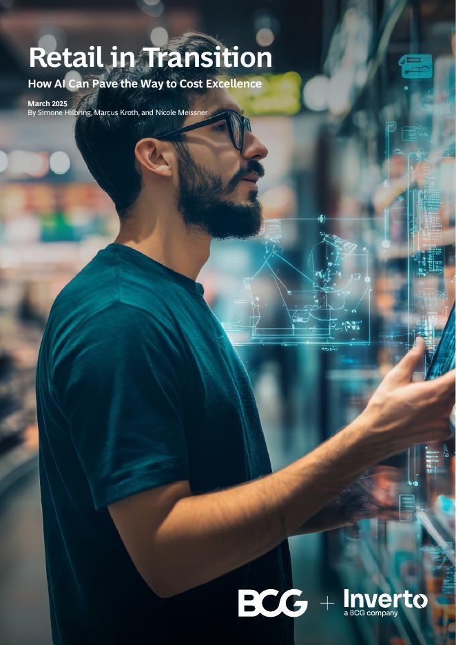 BCG波士顿咨询：2025年AI赋能零售业转型：人工智能如何助力成本优化研究报告（英文版）海报