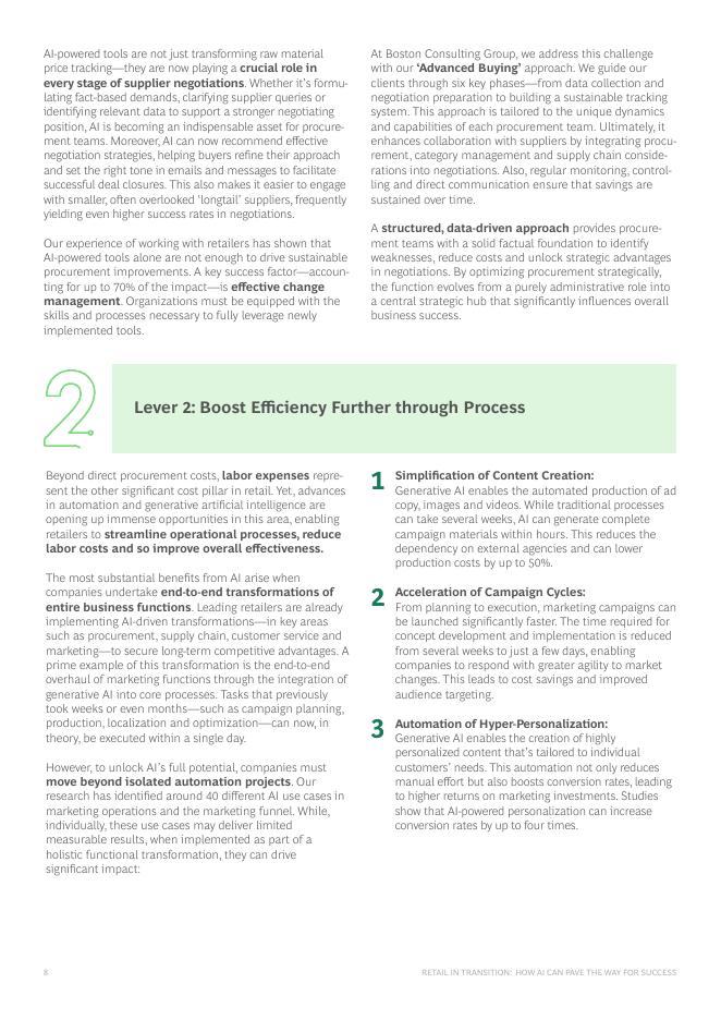 BCG波士顿咨询：2025年AI赋能零售业转型：人工智能如何助力成本优化研究报告（英文版）_第8页