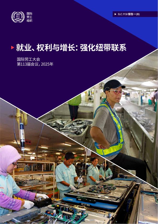 国际劳工组织（ILO）：2025年就业、权利与增长：强化纽带联系报告海报