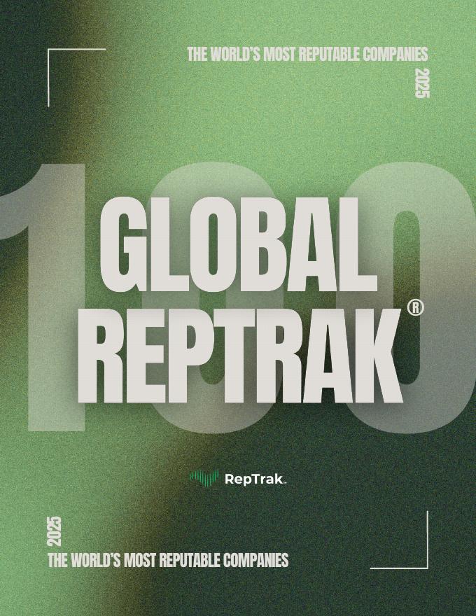 RepTrak：2025年度全球企业声望100强报告（英文版）海报