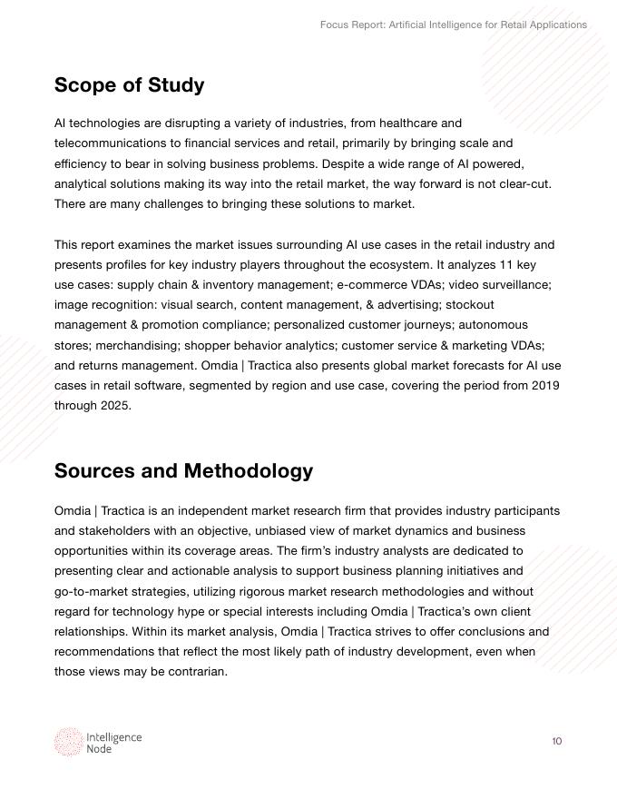 Intelligence Node：2020年零售应用中的人工智能执行摘要报告（英文版）_第10页