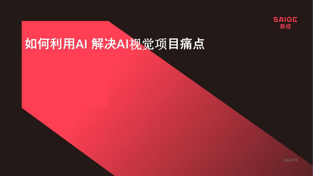 如何利用AI解决AI视觉项目痛点——深圳赛视智能科技有限公司 周星毅先生