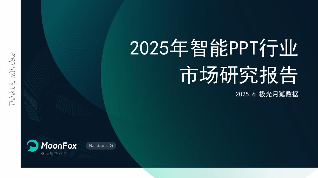 MoonFox月狐数据：2025年智能PPT行业市场研究报告海报