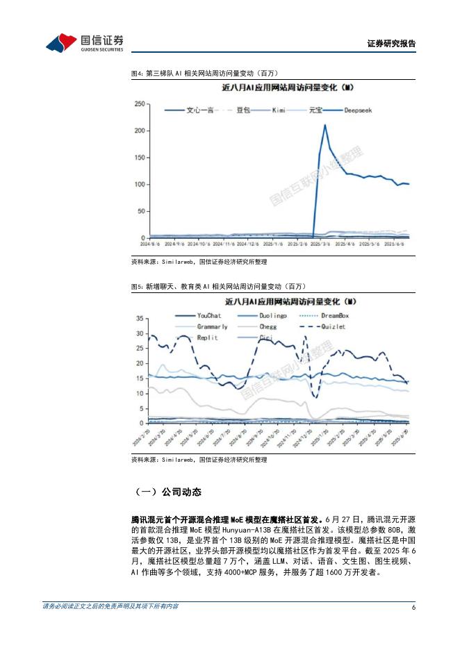 国信证券：人工智能行业周报（25年第26周）：谷歌发布开源AI智能体GeminiCLI，MiniMax推出多项新技术及产品_第6页
