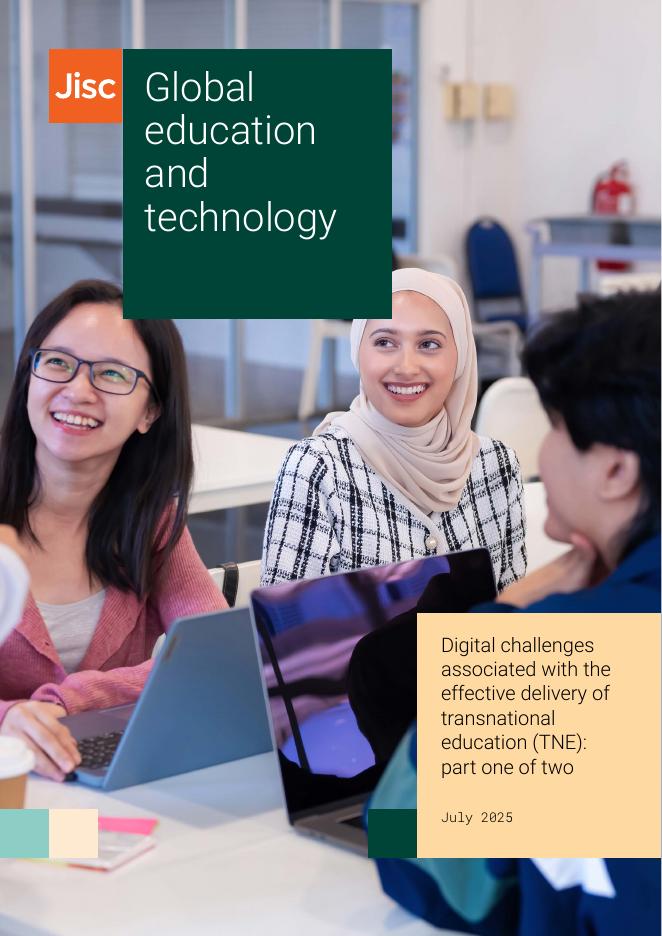 JISC：2025年全球教育与技术：与有效提供跨国民办教育相关的数字挑战报告（英文版）海报