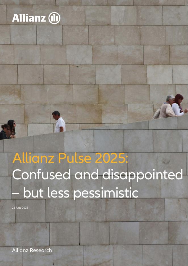 Allianz安联：2025年安联脉搏报告：困惑与失望：但不那么悲观（英文版）海报
