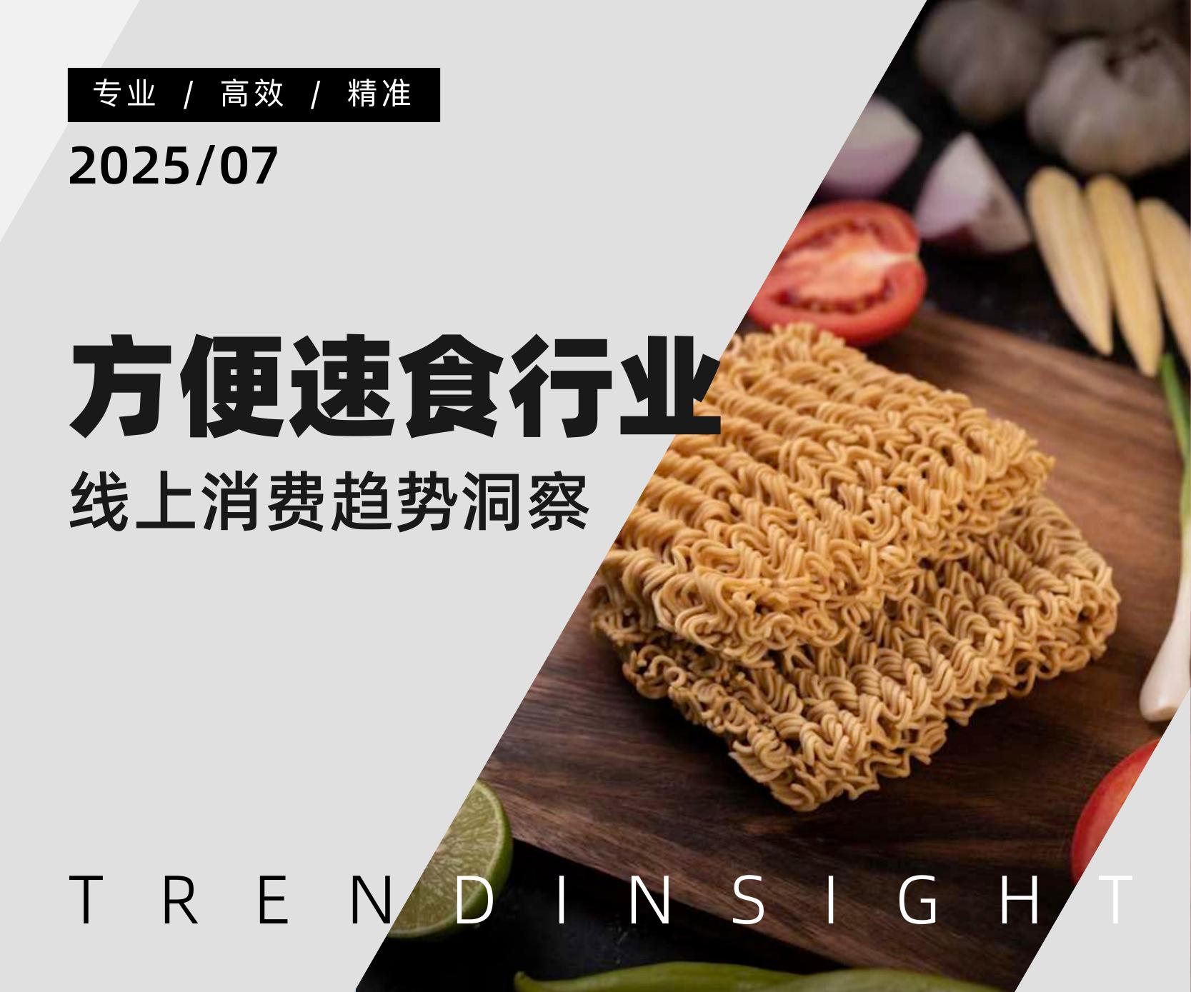 炼丹炉：2025年方便速食行业线上消费趋势洞察报告海报