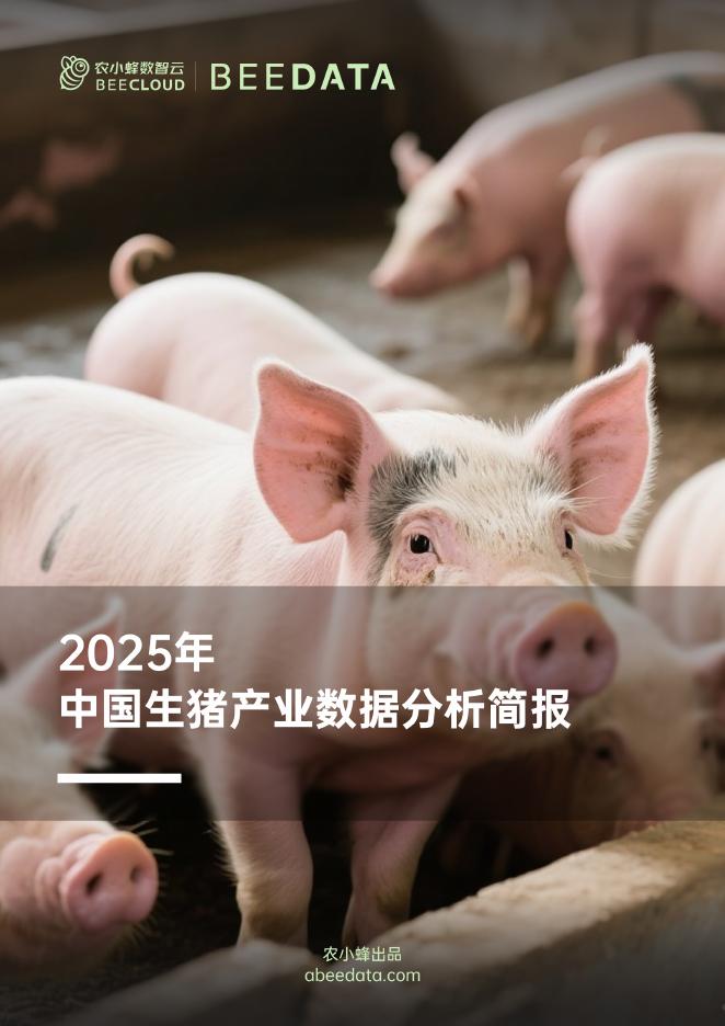 农小蜂：2025年中国生猪产业数据分析简报海报