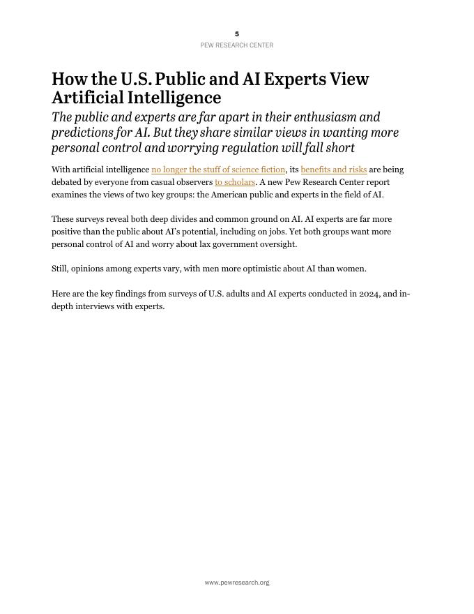 皮尤研究中心：2025年美国民众及AI专家对人工智能的看法调研报告（英文版）_第6页