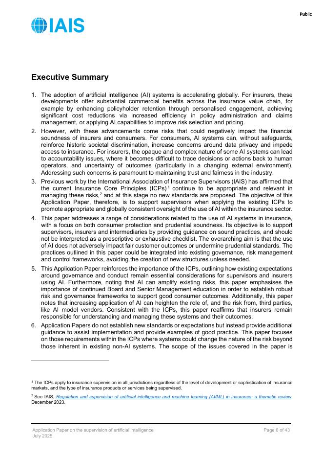 国际保险监督官协会（IAIS）：人工智能监督的应用论文（英文版）_第6页