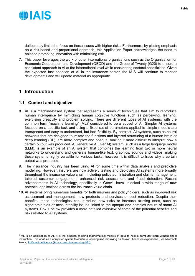 国际保险监督官协会（IAIS）：人工智能监督的应用论文（英文版）_第7页