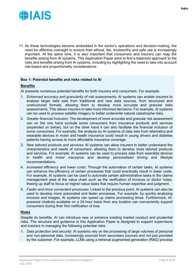 国际保险监督官协会（IAIS）：人工智能监督的应用论文（英文版）_第8页