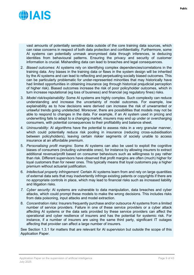 国际保险监督官协会（IAIS）：人工智能监督的应用论文（英文版）_第9页