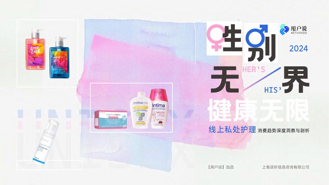 用户说：2024年线上私处护理消费趋势深度洞察与剖析报告海报