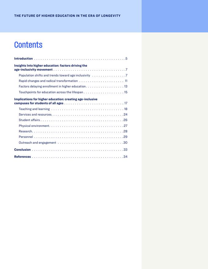 TIAA美国教师退休基金会：2025年长寿时代下高等教育的未来研究报告（英文版）_第4页