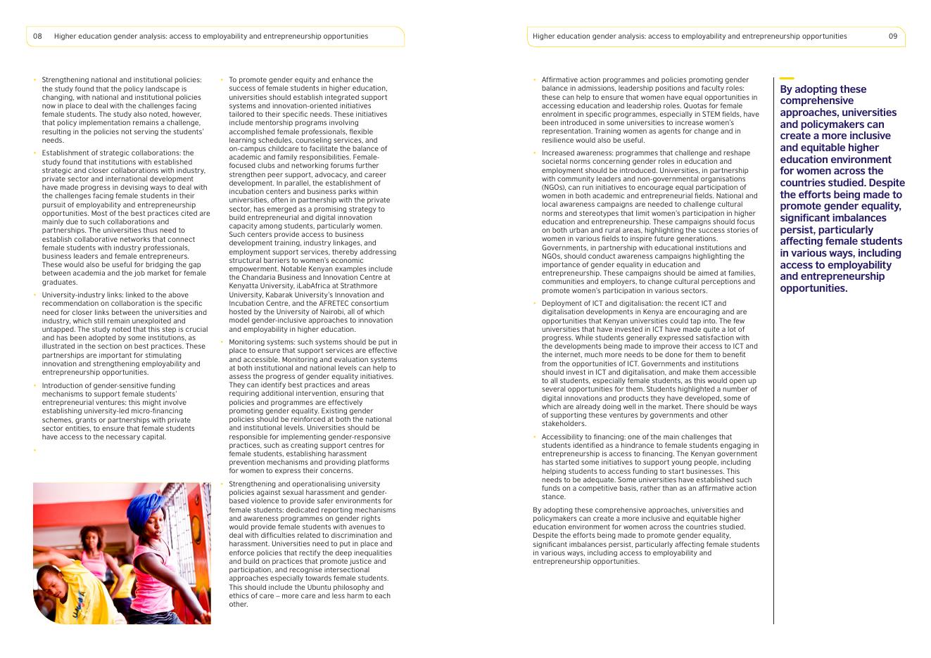 英国文化教育协会：2025年撒哈拉以南非洲高等教育性别分析：女性就业及创业中的挑战及应对报告（英文版）_第5页