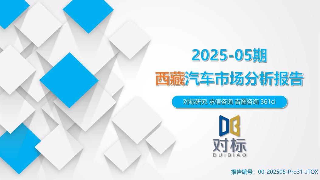 吉图咨询：西藏汽车市场分析报告（2025年第5期）海报