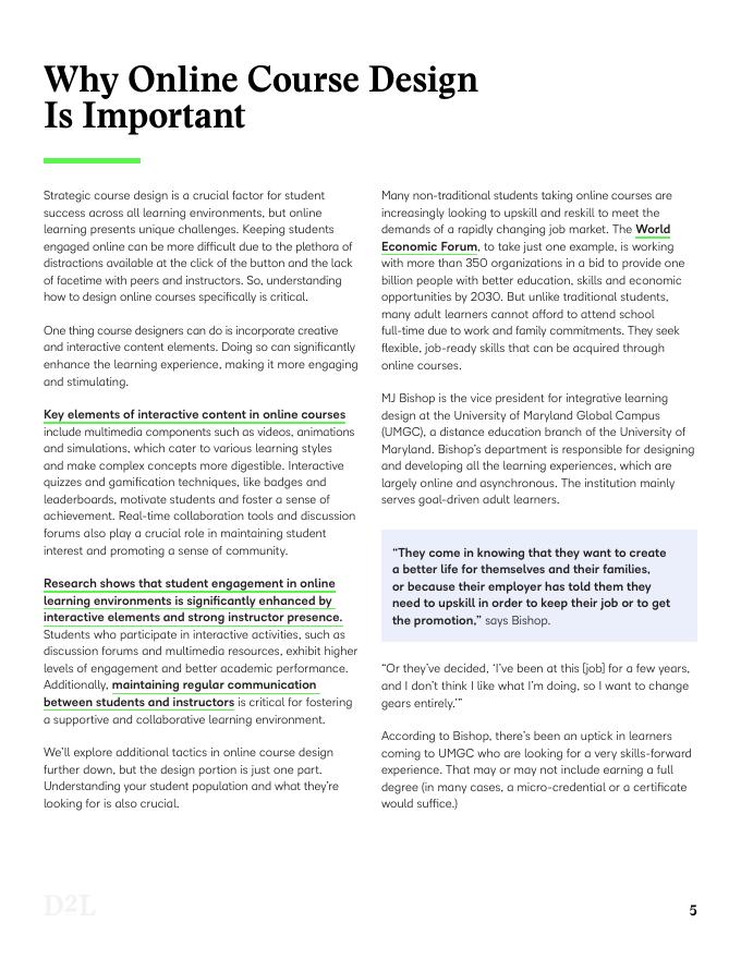 D2L：2025年在线学习的未来：如何为高等教育中的学生成功设计在线课程报告（英文版）_第5页